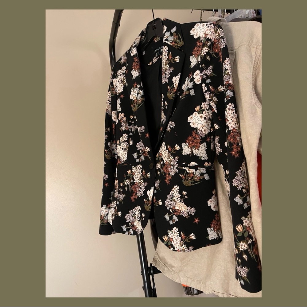 Anthropologie Cynthia Rowley Floral Blazer